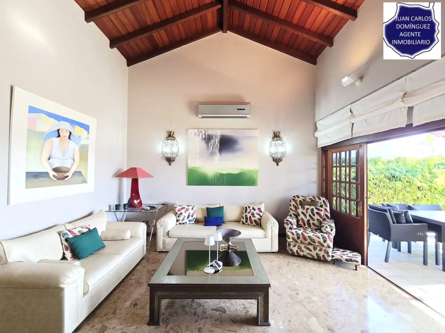 Sala de estar de Casa o chalet de alquiler en San Bartolomé de Tirajana con Aire acondicionado, Jardín privado y Terraza