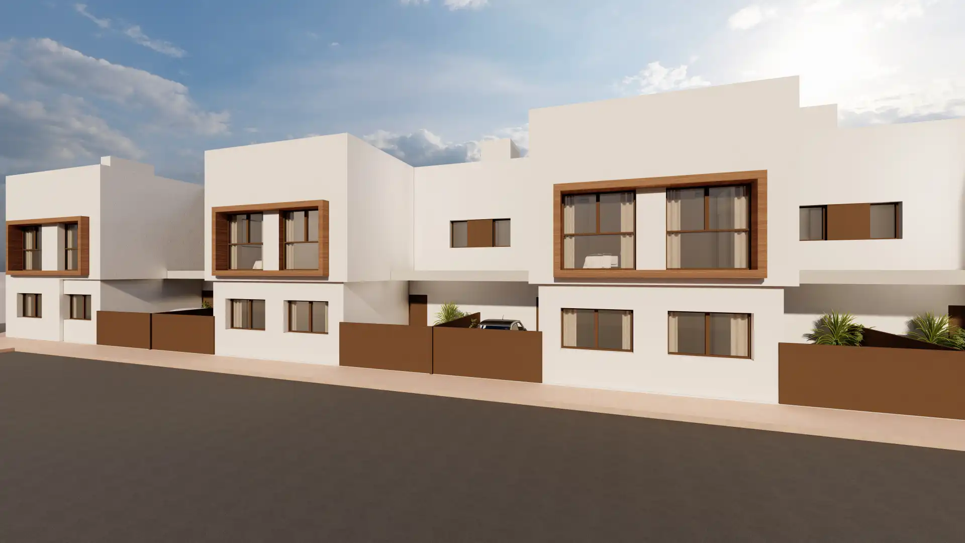 Vista exterior de Casa o xalet en venda en San Javier amb Jardí privat, Terrassa i Piscina