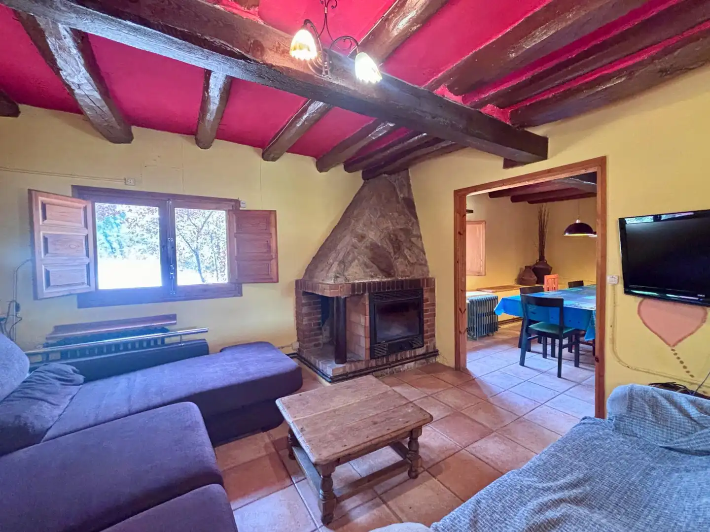 Living room of Country homes for sale in Querol  with Heating, Terrace and Swimming Pool
