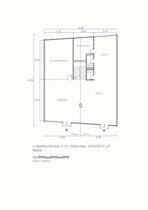 Office for sale in Madrid  with Air Conditioner, Heating and Storage room