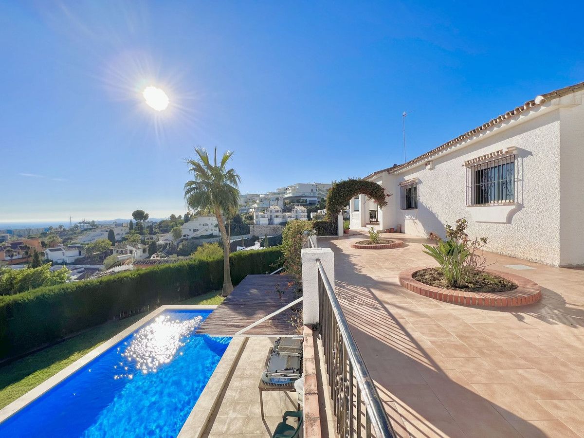 Exterior view of House or chalet for sale in Benalmádena  with Private garden, Swimming Pool and Furnished