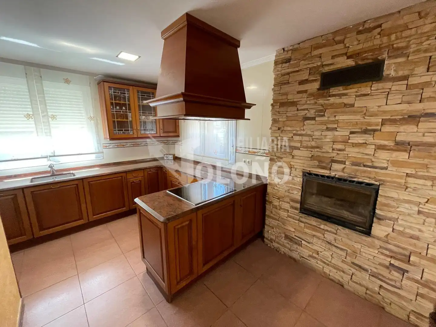 Cuina de Casa o xalet en venda en Casalarreina amb Calefacció, Jardí privat i Parquet