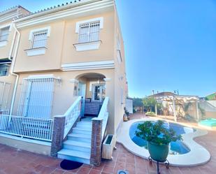 Exterior view of Single-family semi-detached for sale in Málaga Capital  with Air Conditioner, Heating and Private garden