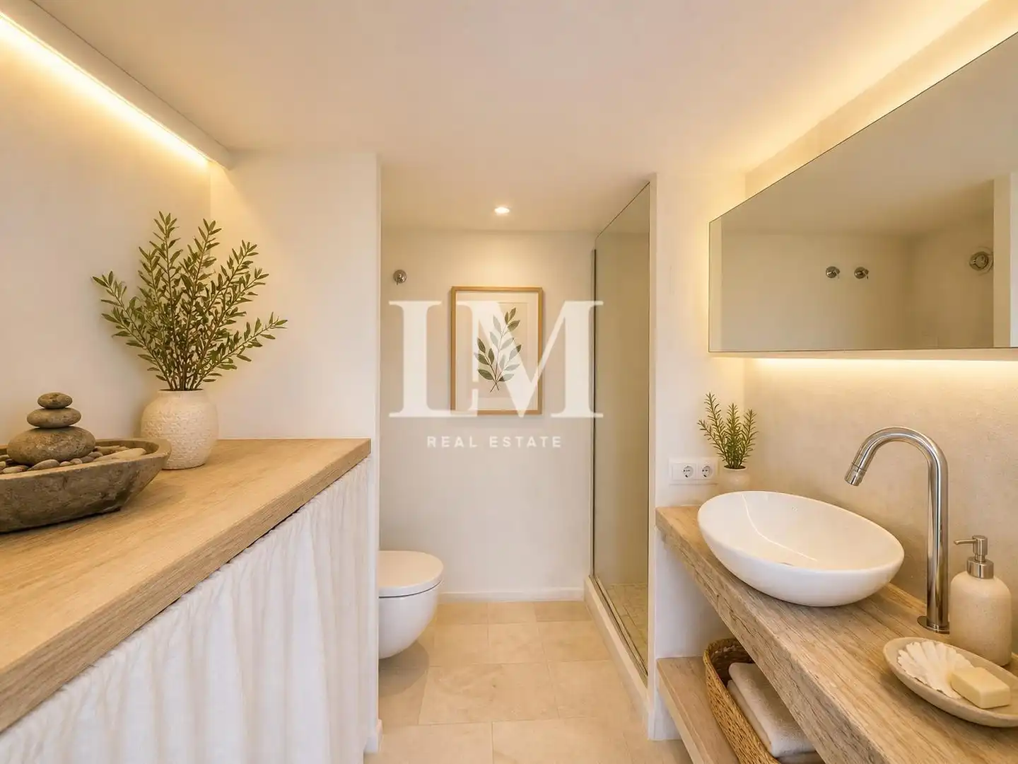 Baño de Casa o chalet de alquiler en Barcelona con Aire acondicionado, Jardín privado y Terraza