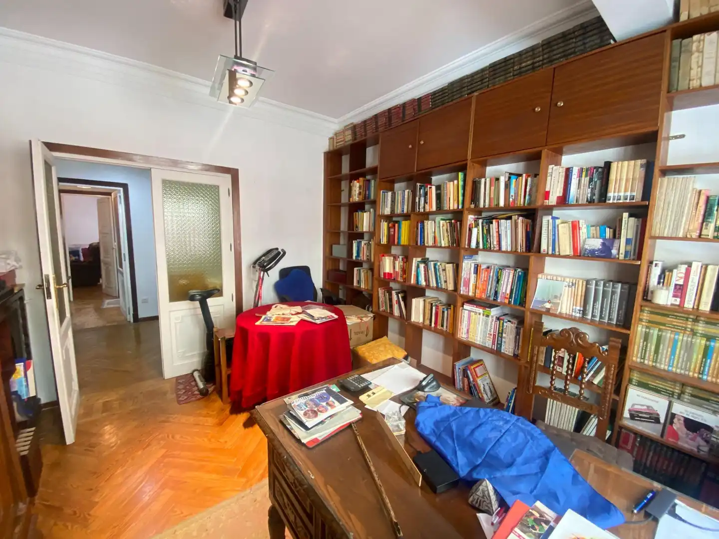Sala d'estar de Pis en venda en Madrid amb Calefacció, Parquet i Terrassa