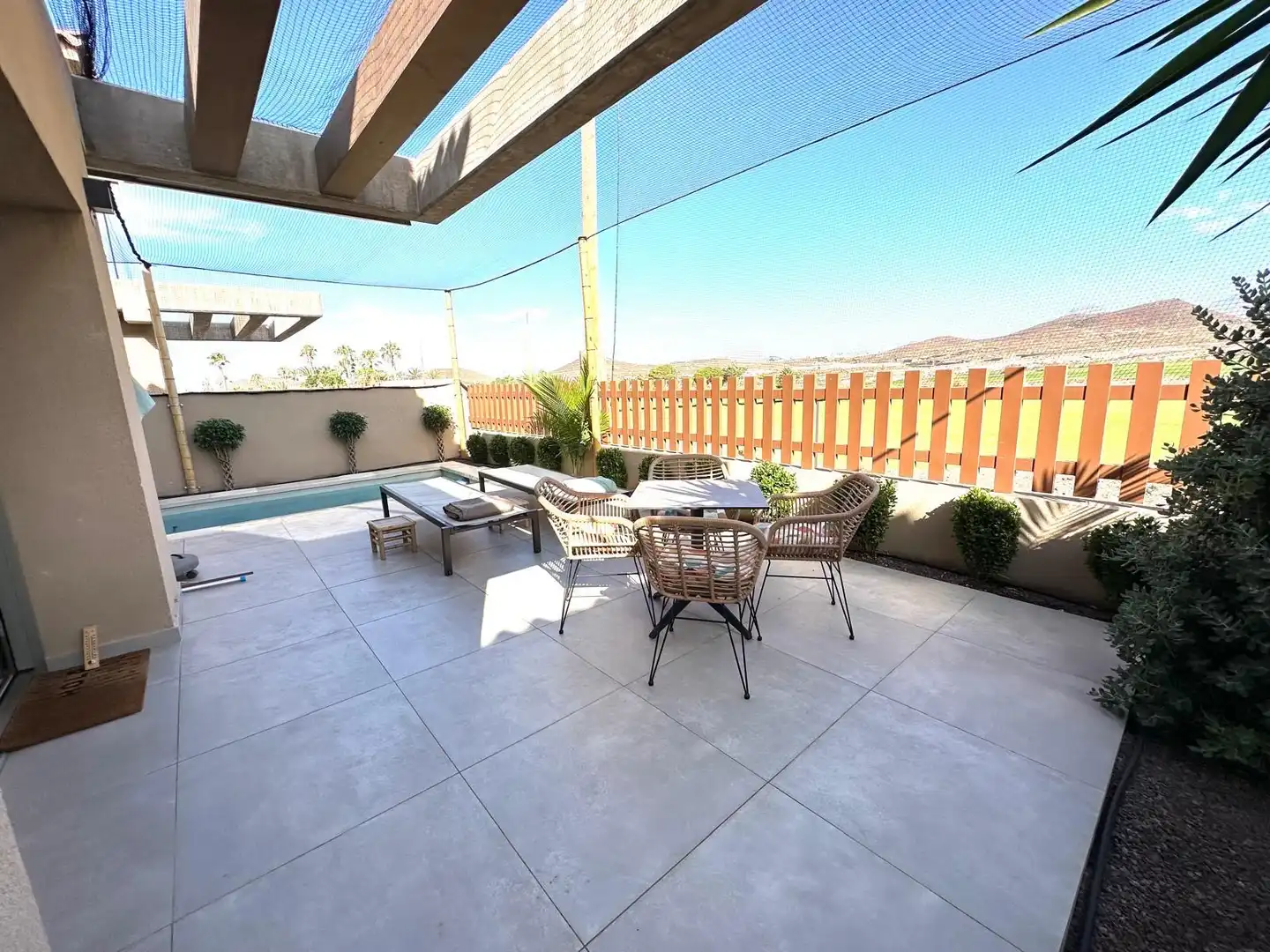 Terrassa de Casa adosada en venda en San Miguel de Abona amb Jardí privat, Terrassa i Piscina