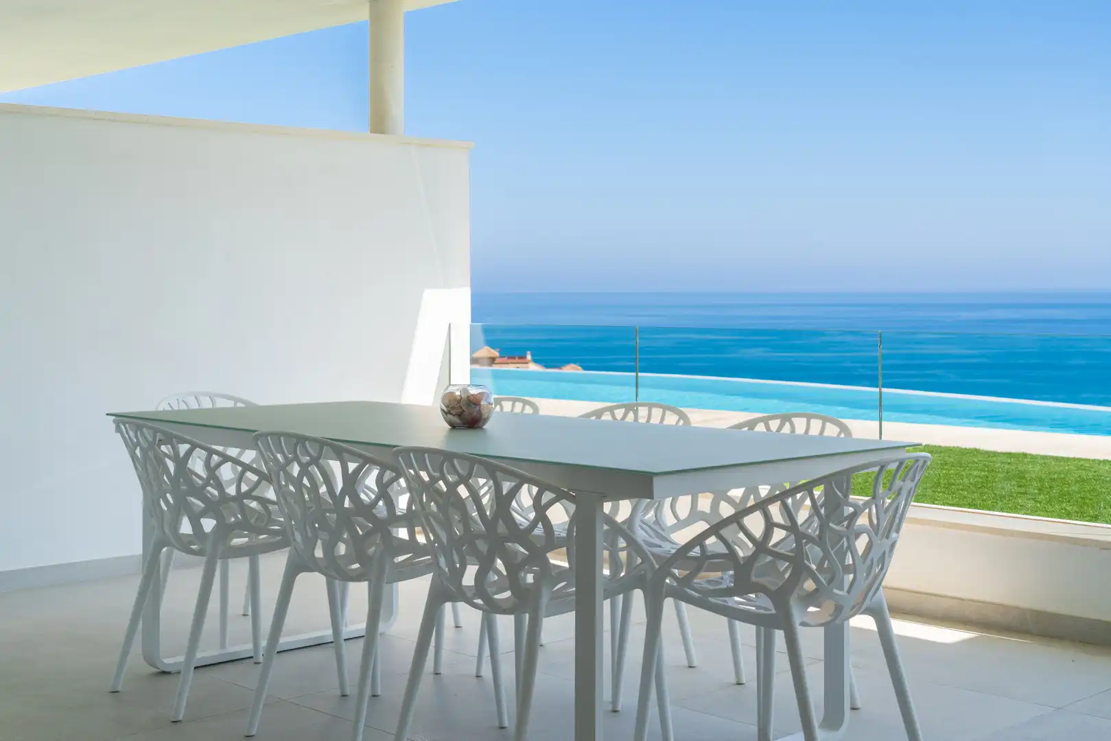 Terrasse von Wohnungen zur Miete in Benalmádena mit Klimaanlage, Terrasse und Schwimmbad