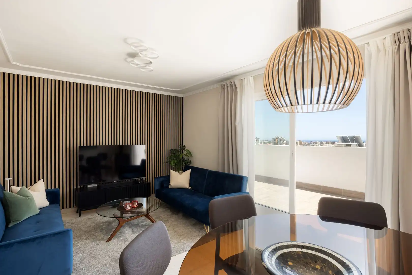 Sala de estar de Ático en venta en Mijas con Terraza y Amueblado