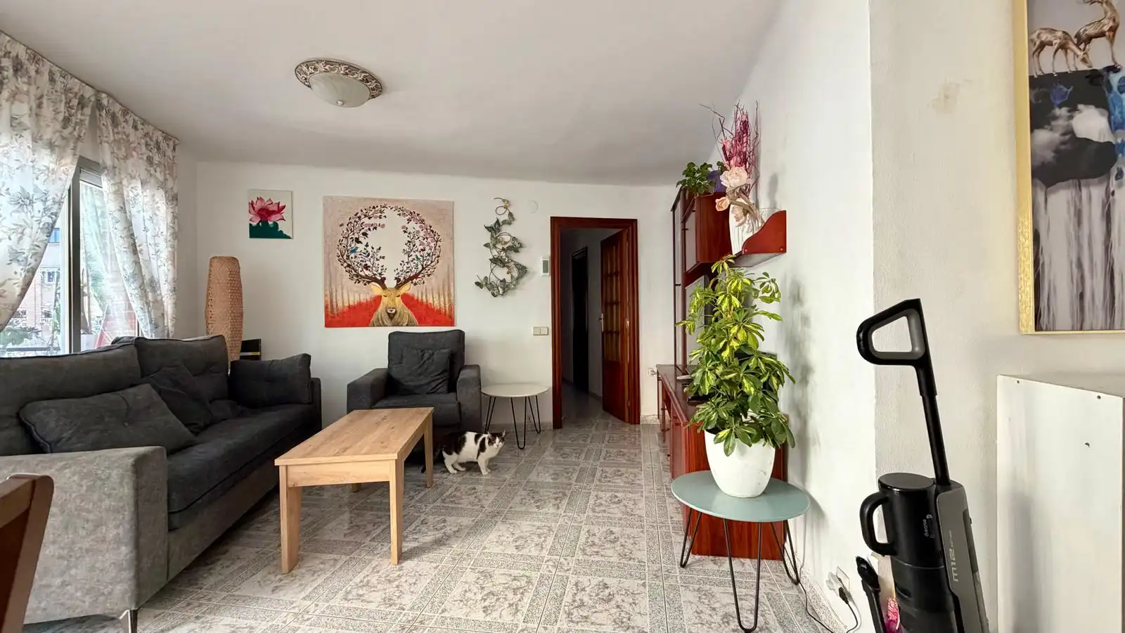 Living room of Flat for sale in Esplugues de Llobregat  with Heating, Terrace and Balcony
