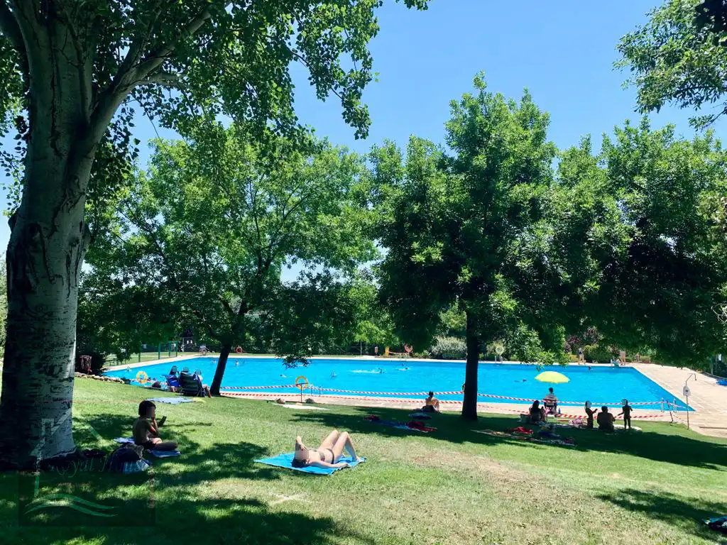 Piscina de Casa adosada en venda en Galapagar amb Calefacció, Jardí privat i Terrassa