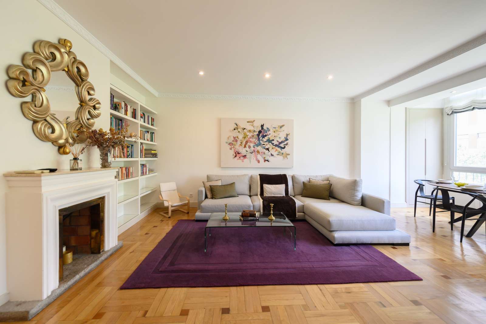 Sala d'estar de Apartament per a compartir en  Madrid Capital amb Aire condicionat, Calefacció i Terrassa