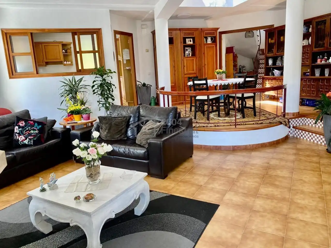 Sala de estar de Casa o chalet en venta en Callosa d'en Sarrià con Aire acondicionado, Jardín privado y Terraza