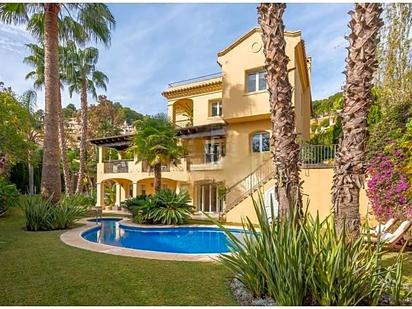 Exterior view of House or chalet for sale in Málaga Capital  with Air Conditioner, Private garden and Parquet flooring