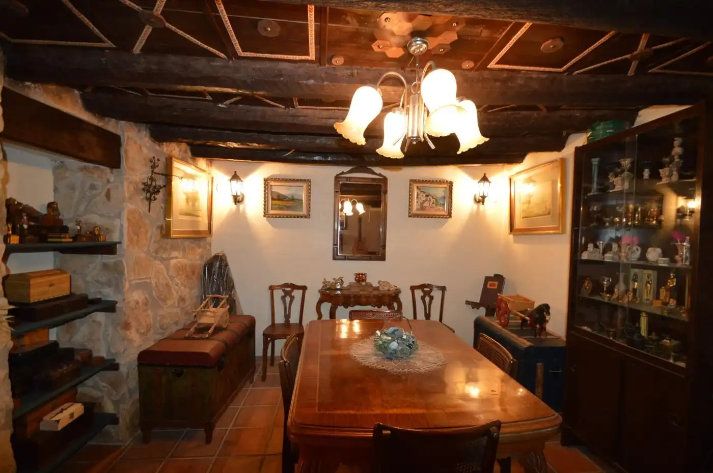 Menjador de Finca rústica en venda en Sant Mateu amb Terrassa, Traster i Moblat