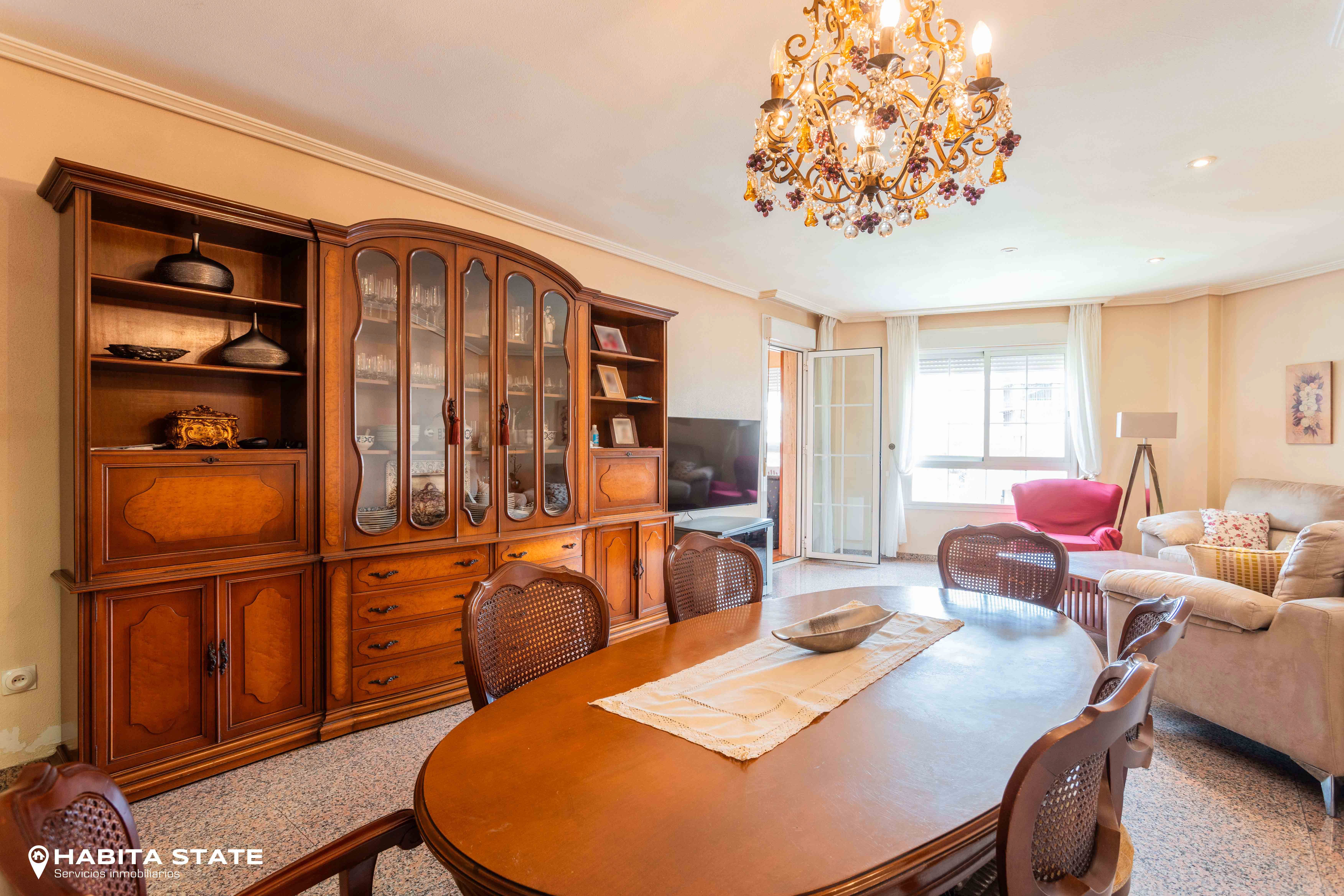 Dining room of Flat for sale in  Almería Capital  with Air Conditioner, Heating and Terrace