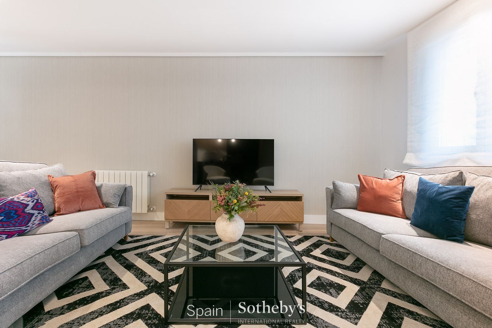 Sala de estar de Apartamento en venta en  Madrid Capital con Aire acondicionado, Calefacción y Terraza