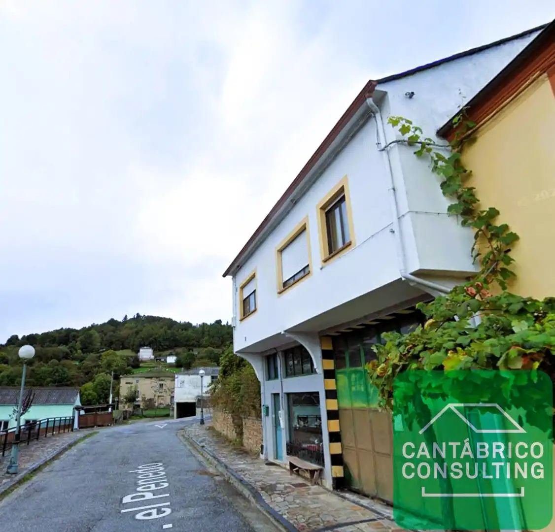 Vista exterior de Casa adosada en venta en San Martín de Oscos con Terraza