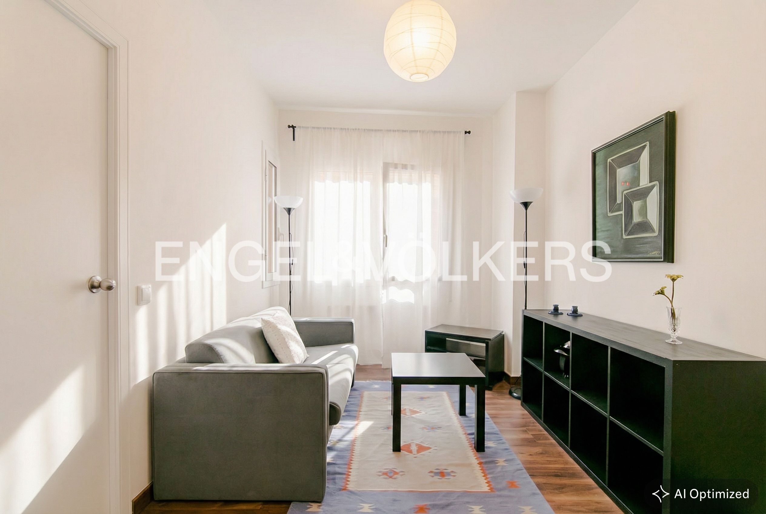 Sala d'estar de Pis en venda en  Barcelona Capital amb Calefacció i Moblat