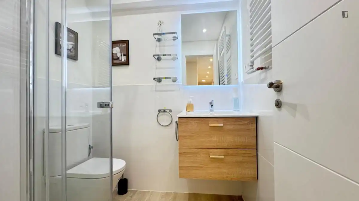 Baño de Apartamento para compartir en Bilbao  con Amueblado, Horno y Lavadora