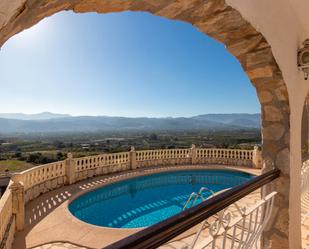 Swimming pool of House or chalet for sale in Sanet y Negrals  with Air Conditioner, Heating and Private garden
