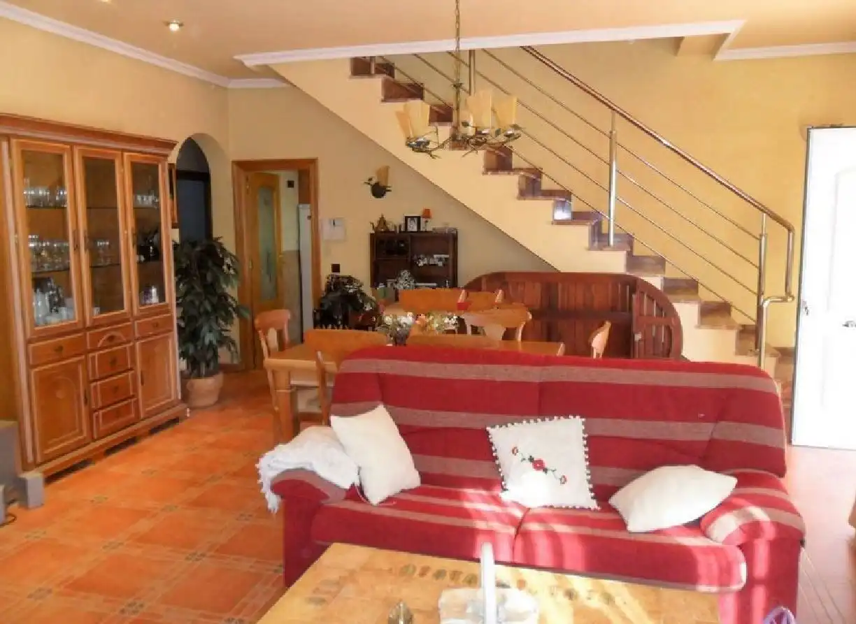 Wohnzimmer von Haus oder Chalet zur Miete in Orihuela mit Klimaanlage, Heizung und Privatgarten