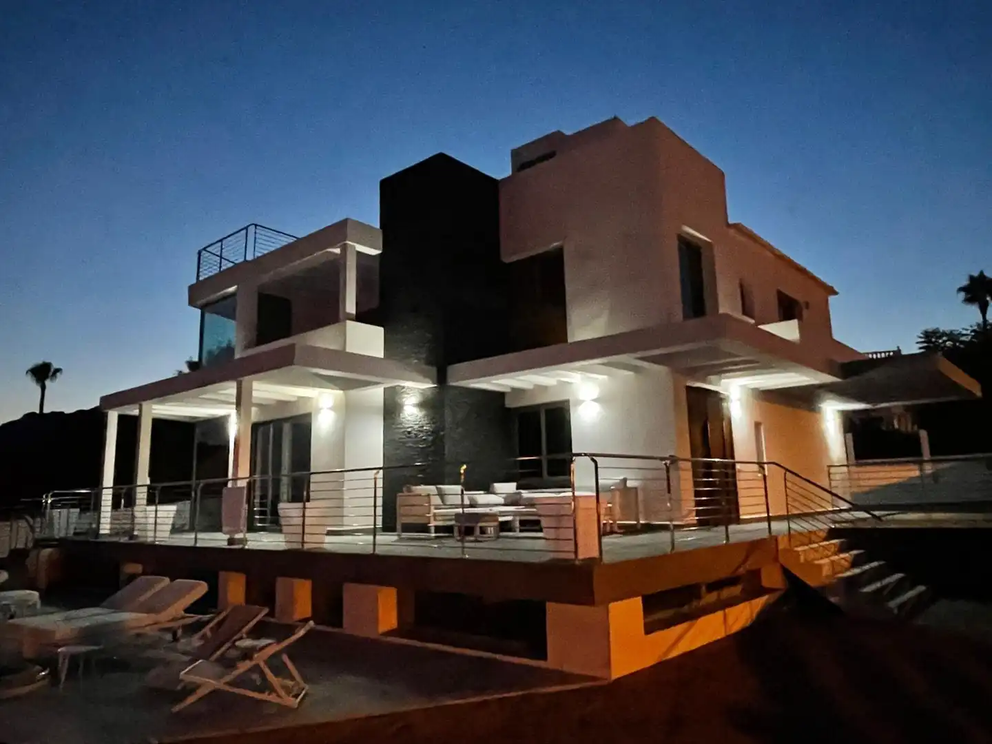 Vista exterior de Casa o chalet en venta en La Nucia con Aire acondicionado, Jardín privado y Terraza