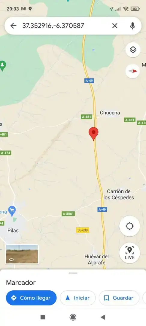 Vista exterior de Finca rústica en venda en Chucena amb Piscina