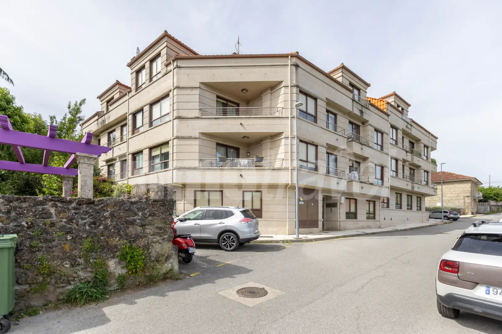 Vista exterior de Ático en venta en Poio con Calefacción, Parquet y Terraza