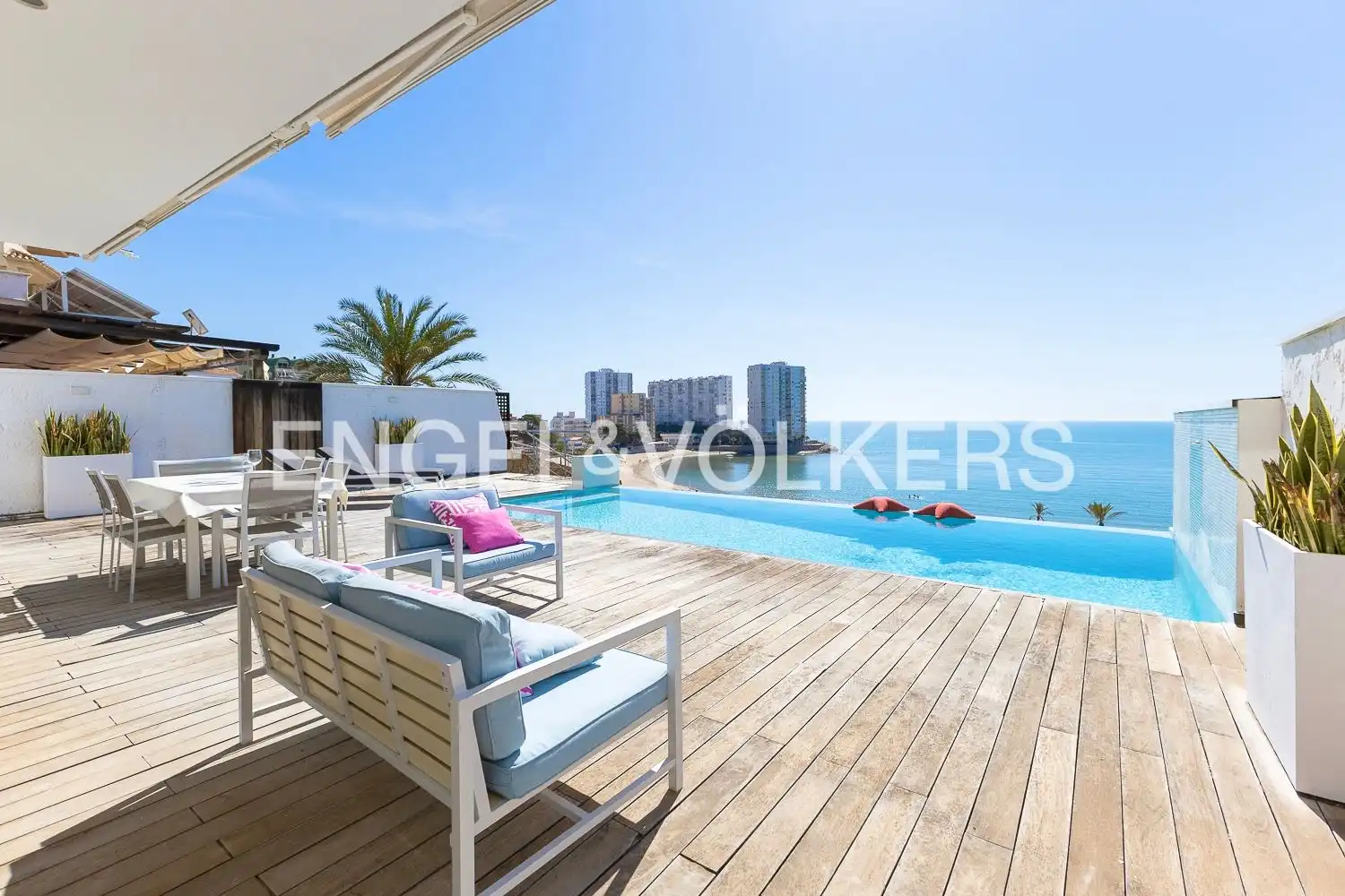 Terraza de Casa o chalet de alquiler en Cullera con Aire acondicionado, Calefacción y Piscina