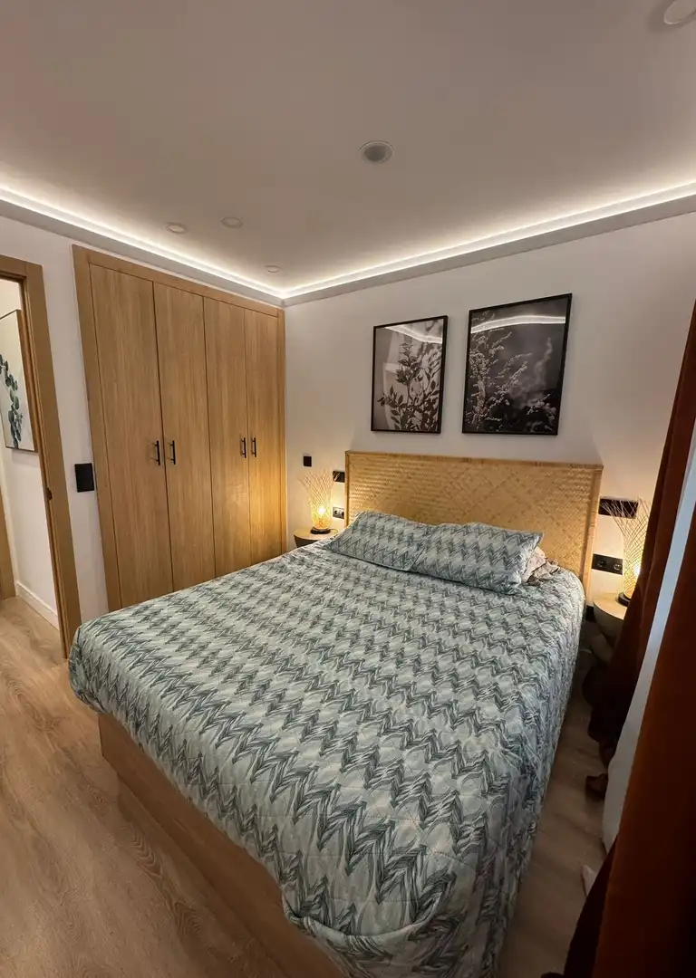 Bedroom of Flat for rent in Madrid  with Private garden, Terrace and Furnished
