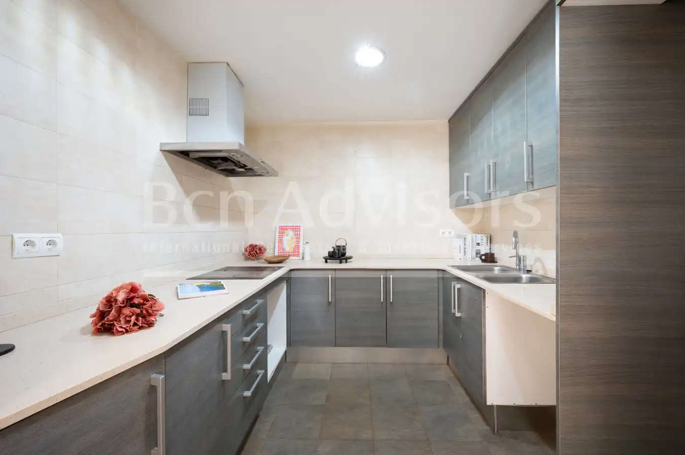 Cuina de Casa o xalet en venda en Barcelona amb Aire condicionat, Parquet i Terrassa