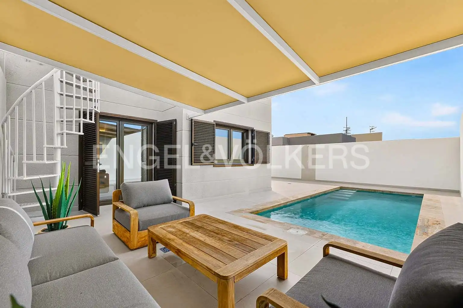 Terrasse von Haus oder Chalet zum Verkauf in Granadilla de Abona mit Klimaanlage, Terrasse und Schwimmbad