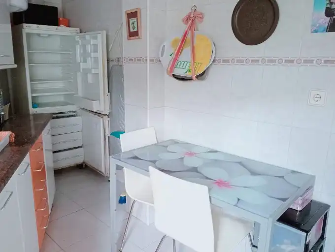Küche von Wohnung zum Verkauf in Santander mit Parkett, Möbliert und Waschmaschine