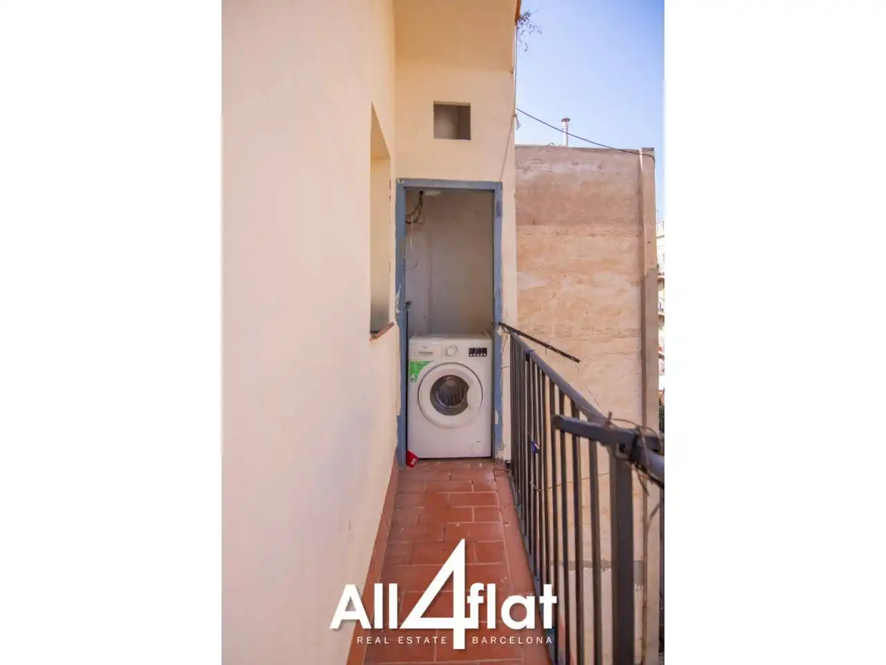 Terraza de Piso de alquiler en Barcelona con Calefacción, Amueblado y Balcón