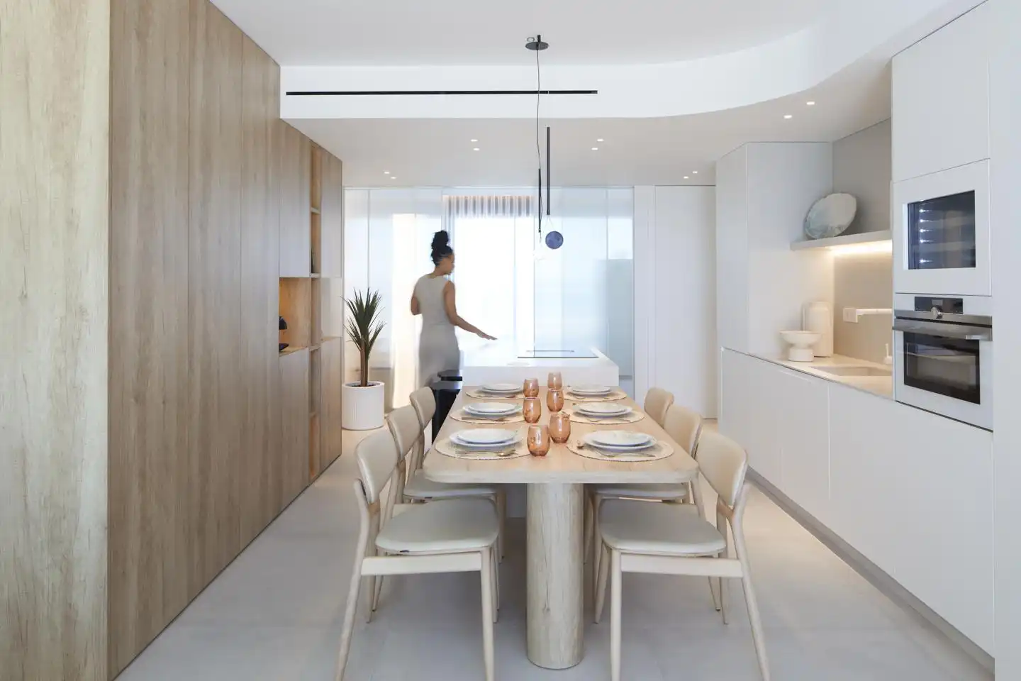 Comedor de Apartamento en venta en La Manga del Mar Menor con Aire acondicionado, Calefacción y Jardín privado