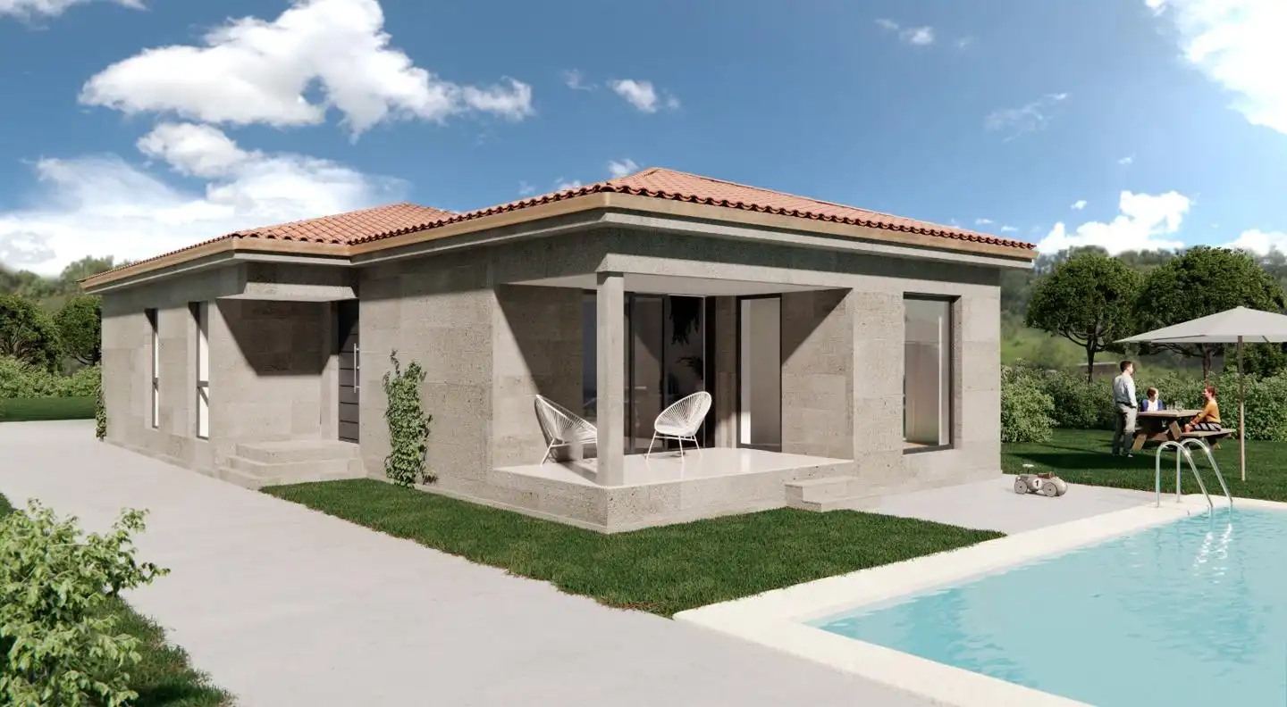 Exterior view of Houses for sale in Ourense Capital   with Private garden, Terrace and Swimming Pool