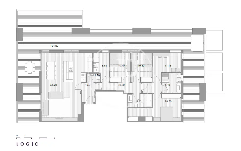 Penthouse with pool for sale in Carrer Professor Barraquer, imagen 23