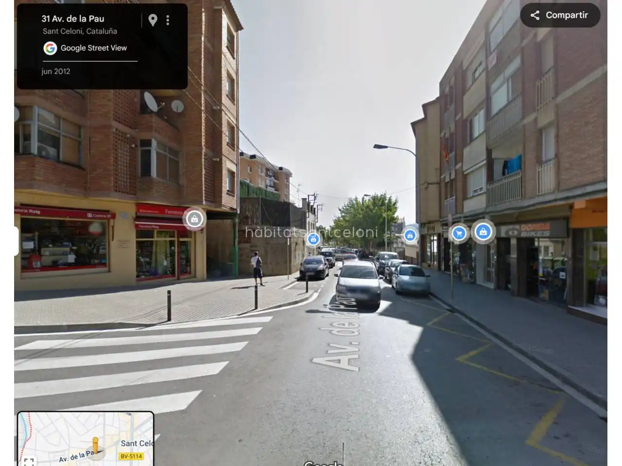 Vista exterior de Piso en venta en Sant Celoni con Balcón