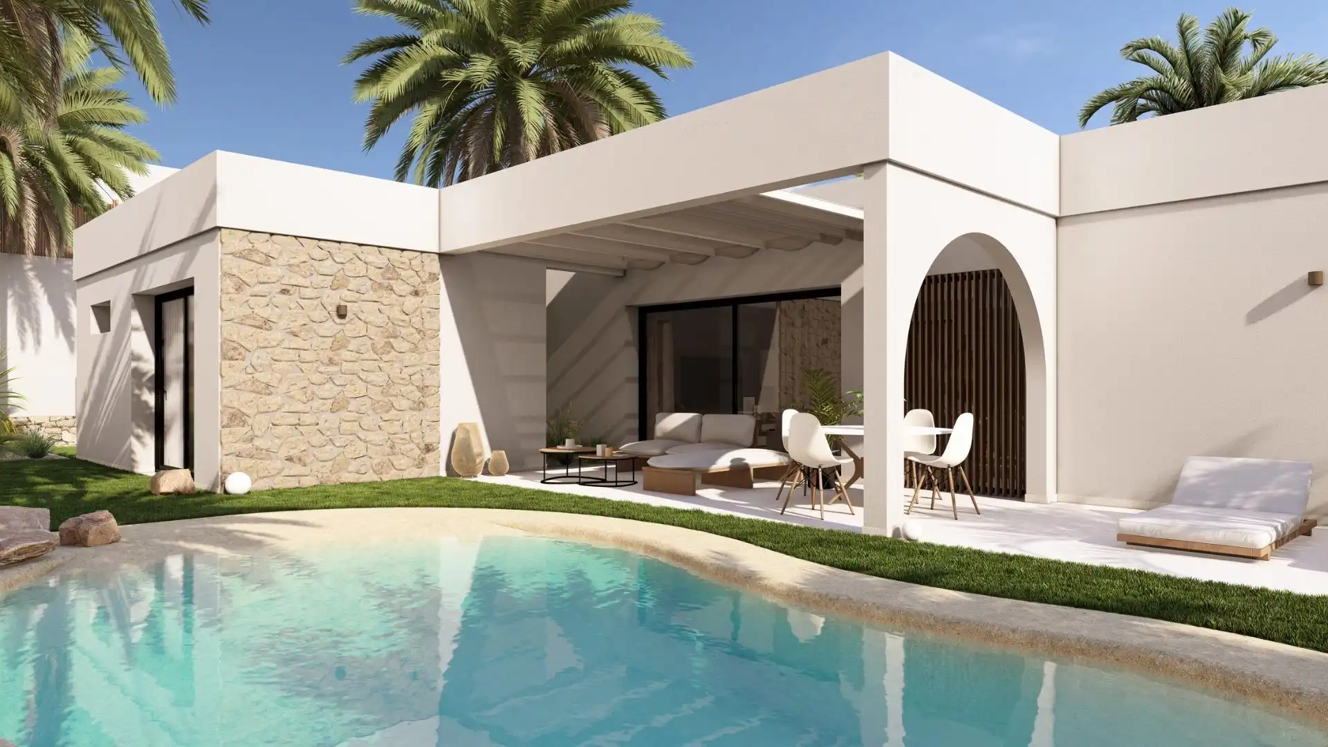Chalet con piscina en venta en Campo de Murcia