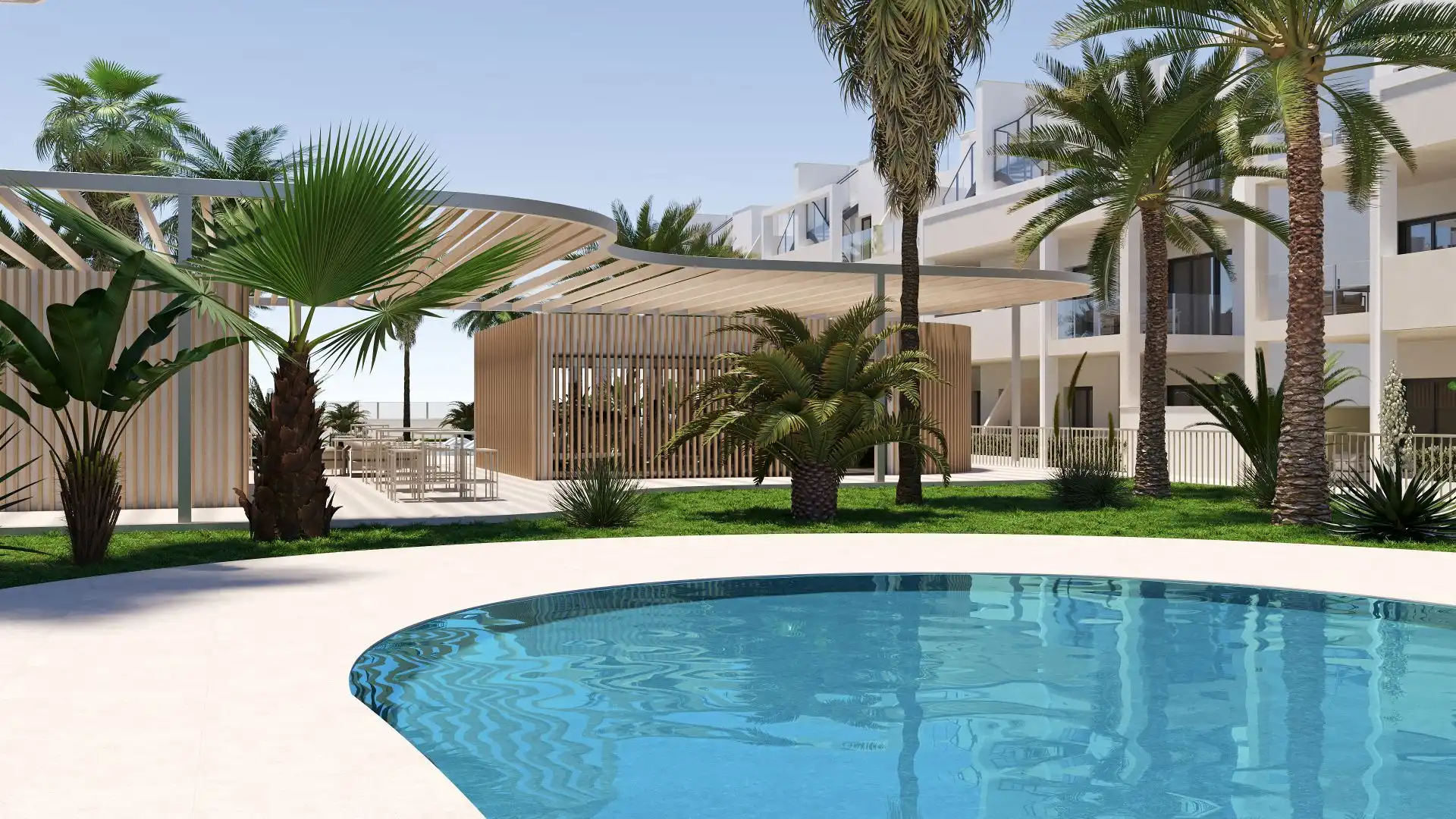 Piscina de Apartamento en venta en Torre-Pacheco con Aire acondicionado, Calefacción y Jardín privado