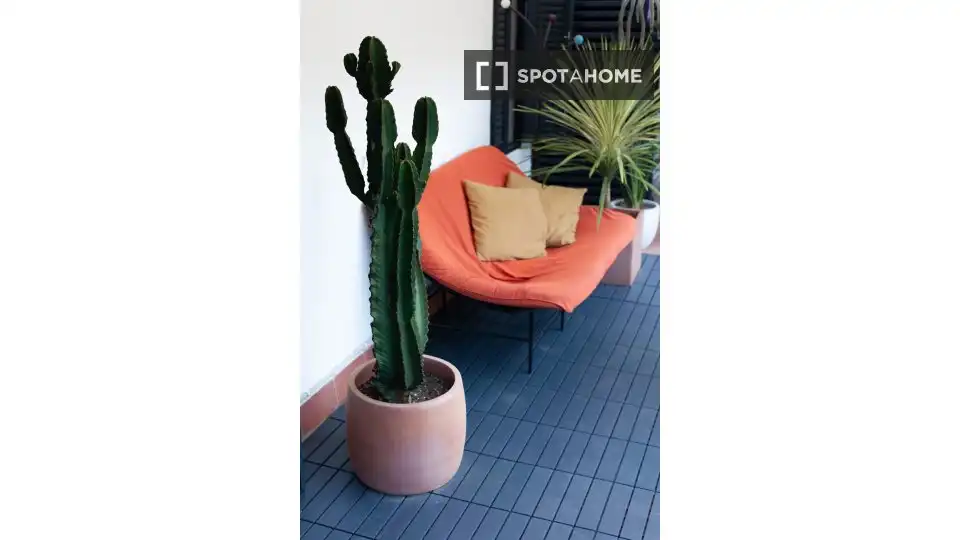 Terrace of Flat for rent in Barcelona  with Air Conditioner, Heating and Furnished