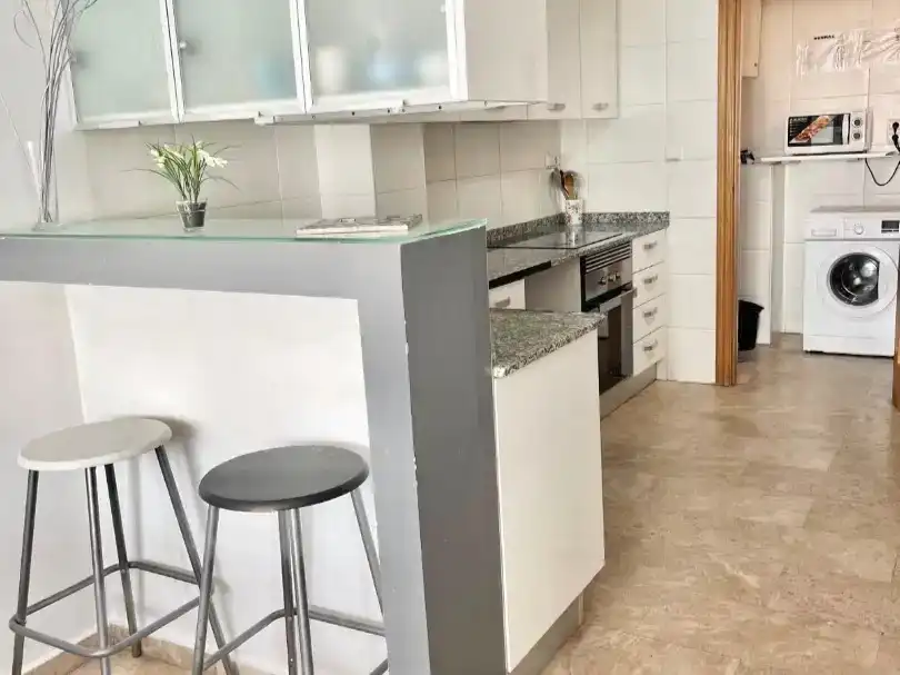 Küche von Maisonette zur Miete in  Valencia Capital mit Klimaanlage und Balkon