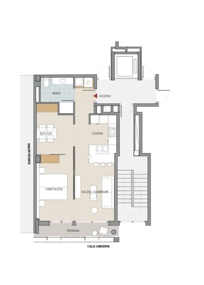 Flat for rent in Calle SARDENYA, El Parc i la Llacuna del Poblenou