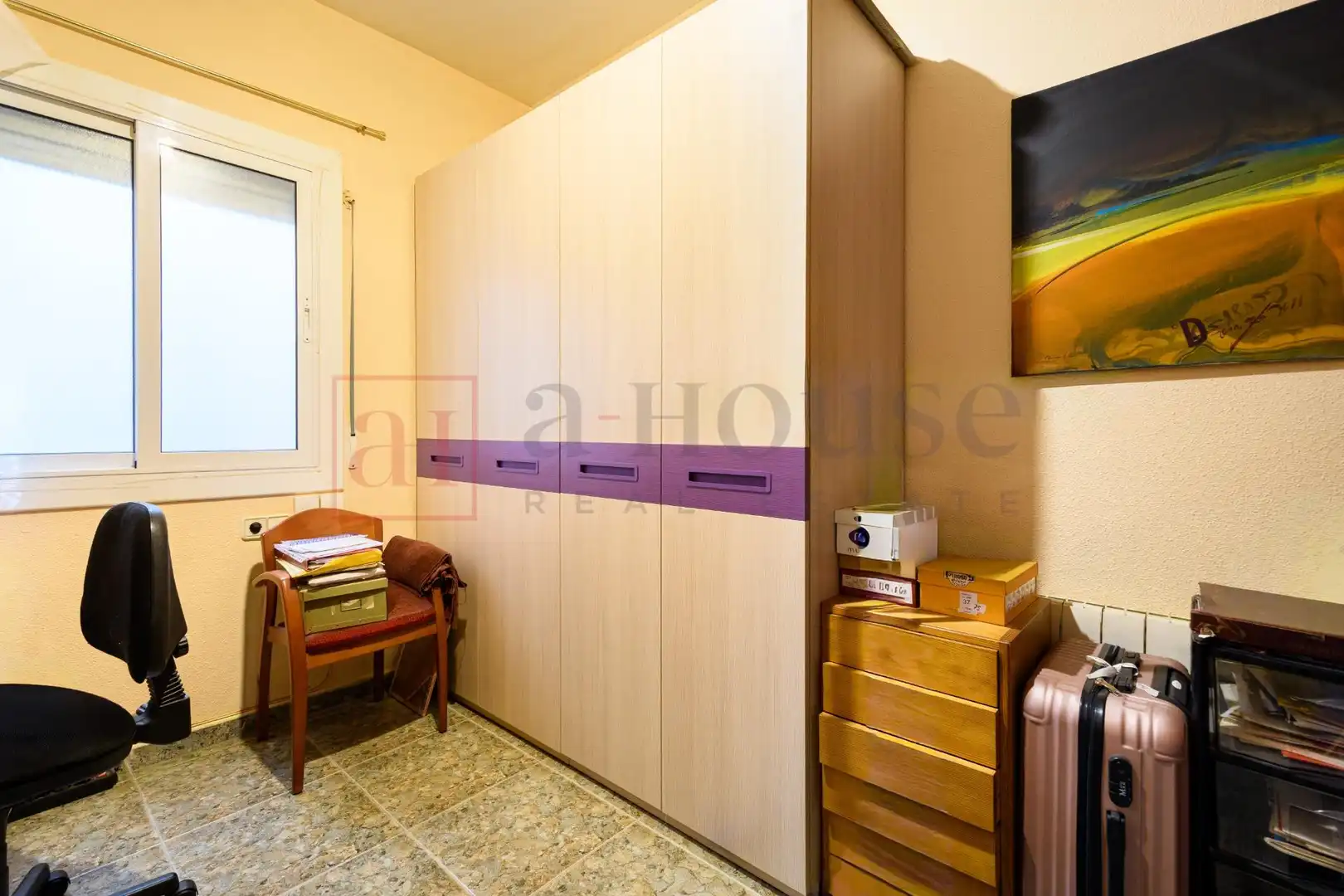 Schlafzimmer von Wohnung zum Verkauf in Barcelona mit Klimaanlage, Heizung und Terrasse