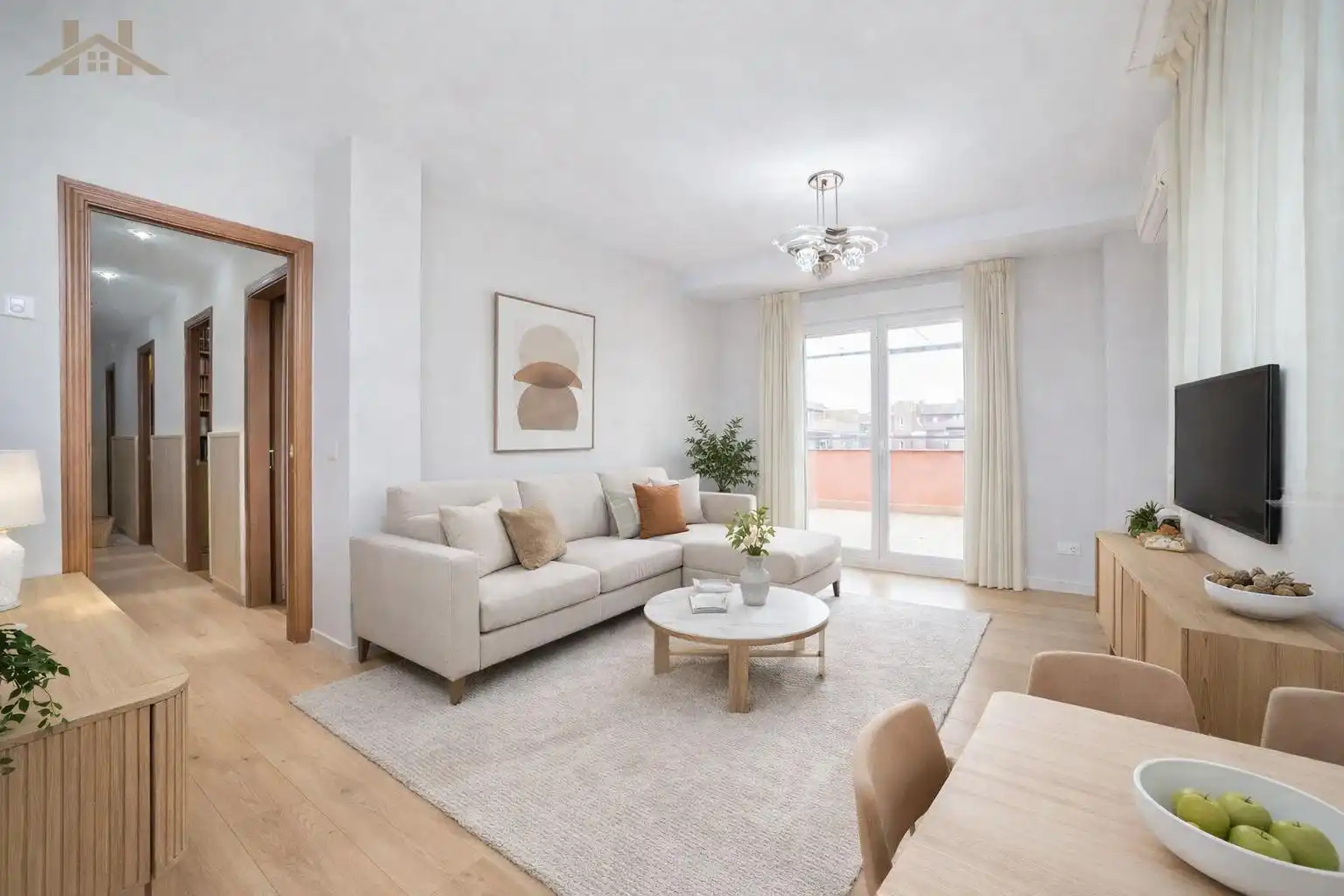 Sala de estar de Ático en venta en Valdemoro con Terraza
