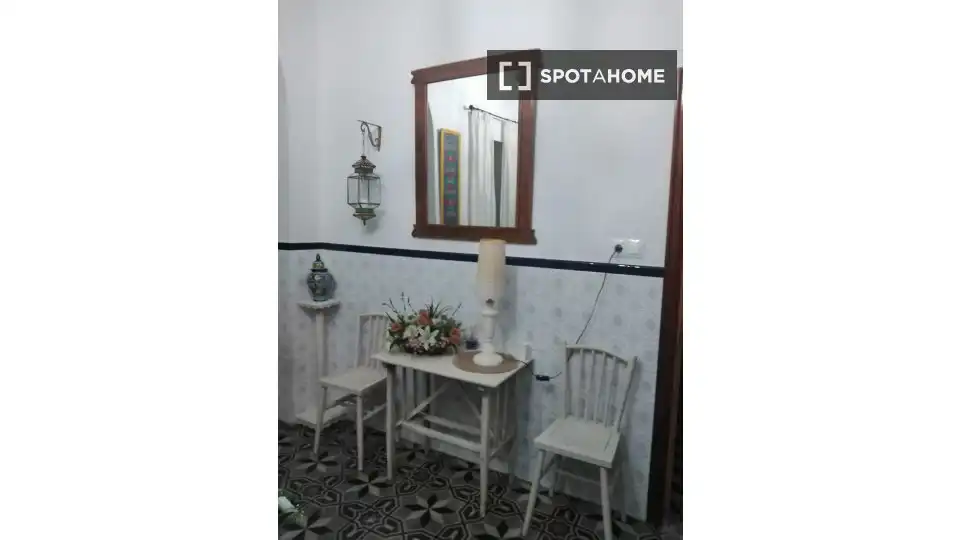 Dormitori de Apartament per a compartir en Encinasola amb Aire condicionat, Terrassa i Moblat