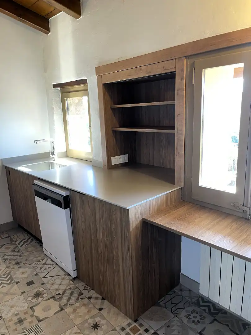 Kitchen of Flat for rent in La Vall d'en Bas  with Heating and Balcony