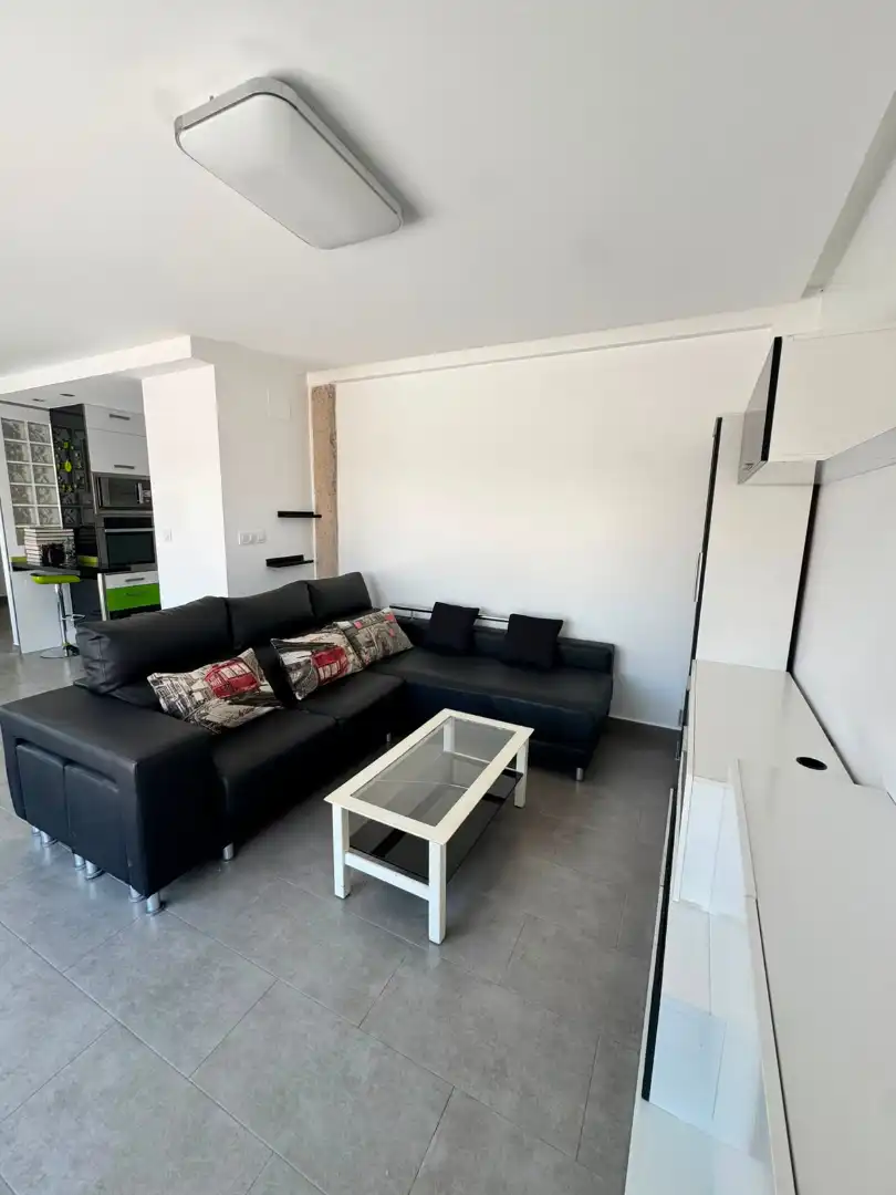 Sala de estar de Ático de alquiler en Valencia con Aire acondicionado, Terraza y Amueblado