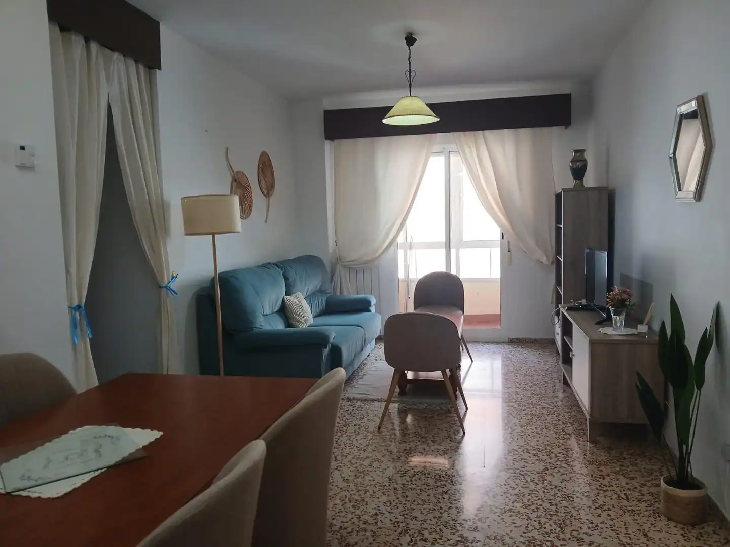 Wohnzimmer von Wohnung zur Miete in Cáceres mit Heizung, Terrasse und Möbliert