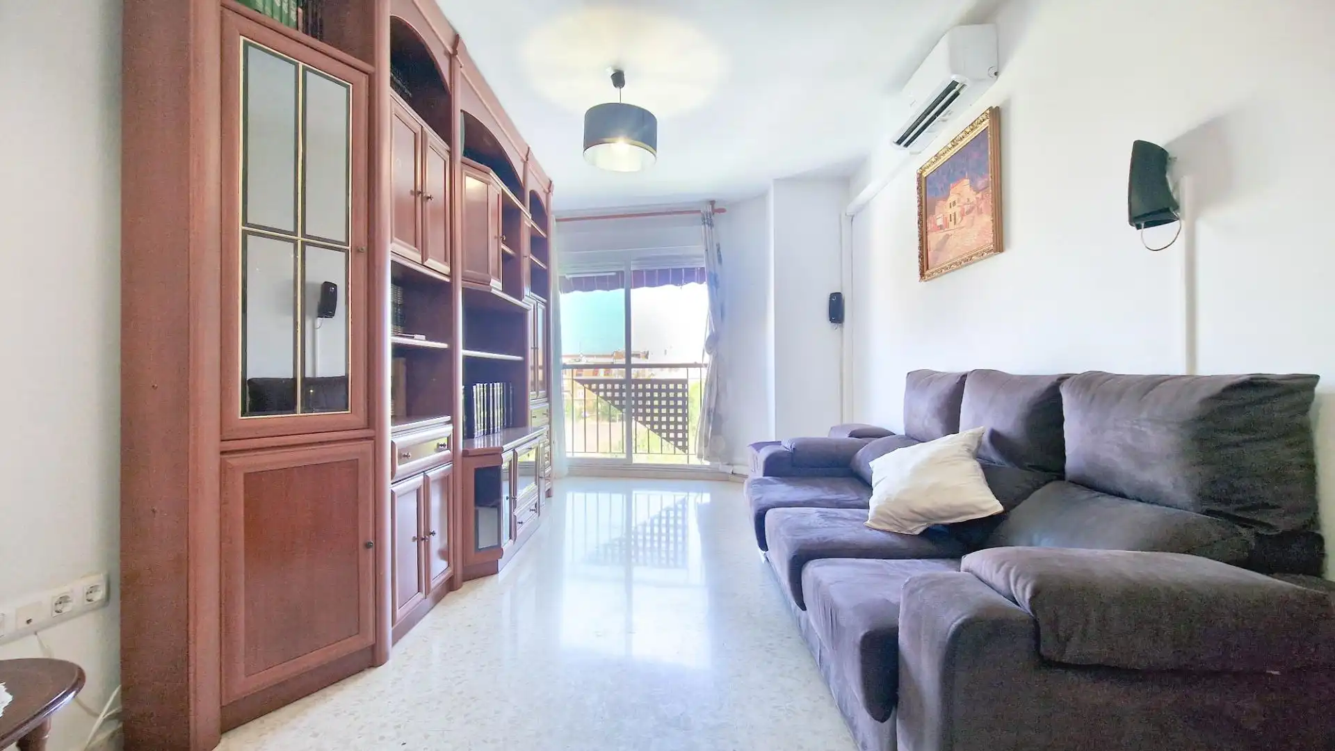 Sala de estar de Piso en venta en Badajoz con Aire acondicionado y Trastero